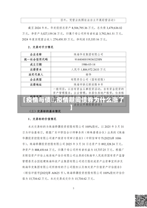 【疫情与债劵,疫情期间债券为什么涨了】-第1张图片