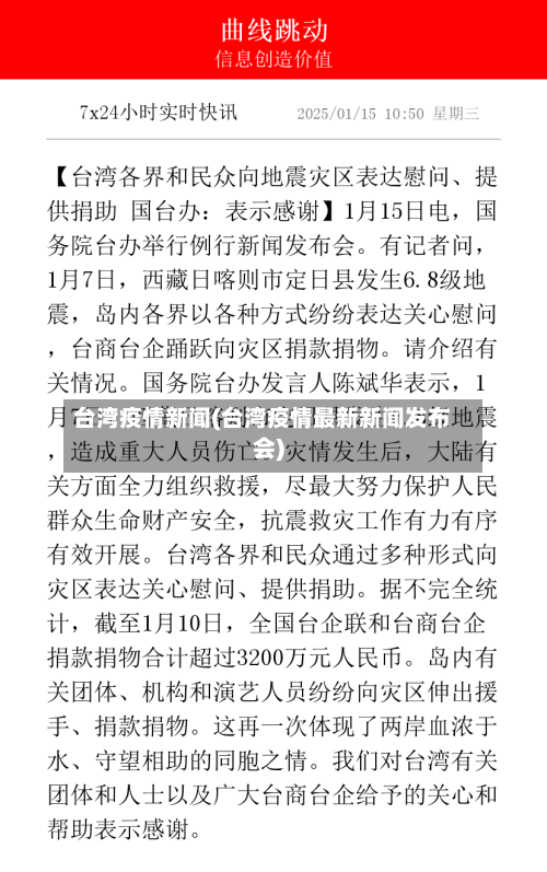 台湾疫情新闻(台湾疫情最新新闻发布会)-第1张图片