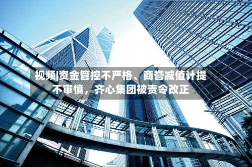 视频|资金管控不严格、商誉减值计提不审慎，齐心集团被责令改正-第1张图片