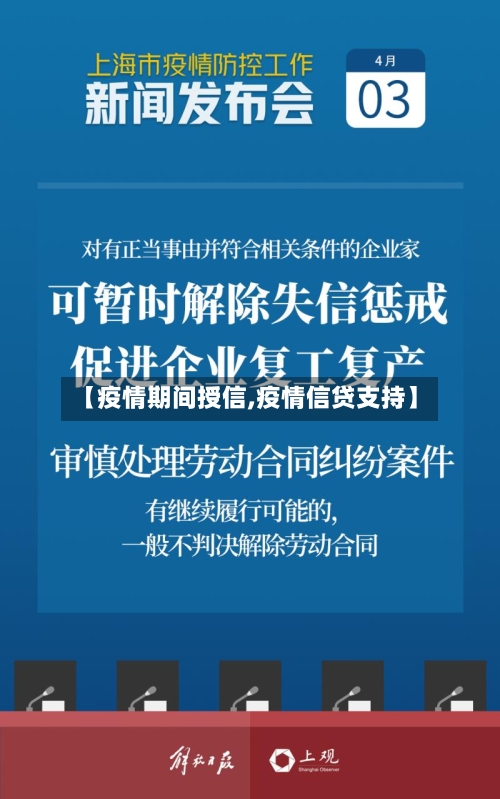 【疫情期间授信,疫情信贷支持】-第2张图片