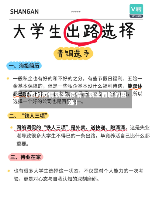 【面对疫情就业,疫情下就业面临的困难】-第1张图片